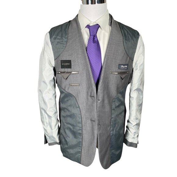 Banana Republic Tollegno Italian Merino Slim Fit Sport Coat 40S 42S Men's Blazer - Picture 12 of 16